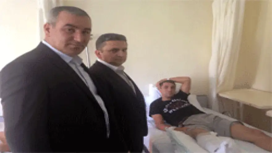 ALABAŞ, TEDAVİ GÖREN ÖZBAYI HASTANEDE ZİYARET ETTİ