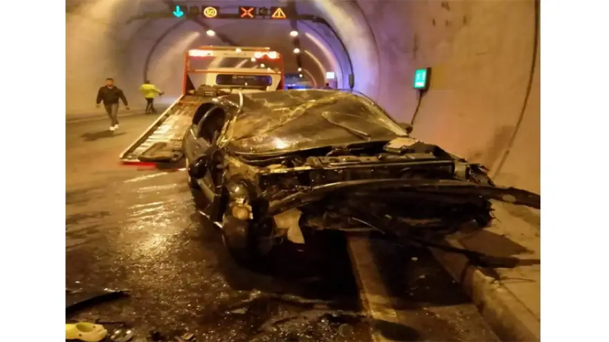 Alaplı tünellerde trafik kazası: 4 Yaralı