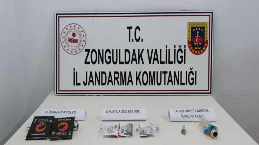 Kozlu'da Jandarma bonzai ve esrar yakaladı...