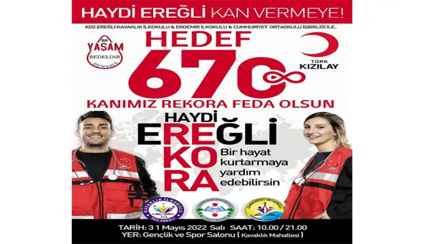 “Hedef 670 Kanımız Rekora Feda olsun”