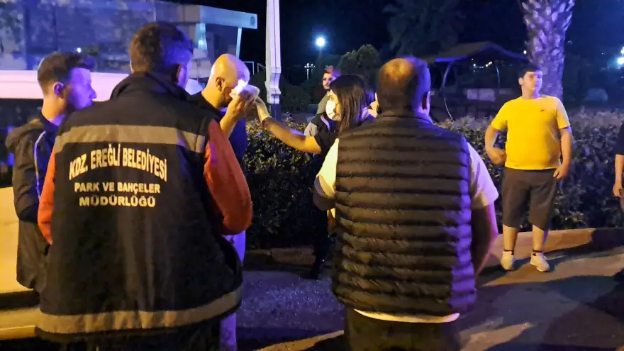 Sahil bandında trafik kazası: 1 Yaralı
