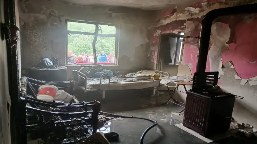 Elektrik kontağından yangın çıktı: 1 Ağır yaralı
