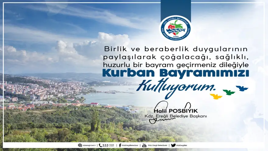 Posbıyık: "Kurban Bayramınızı Kutluyorum"