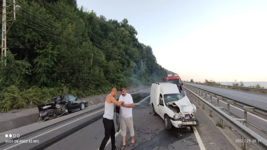 Trafik kazası: 2 Yaralı