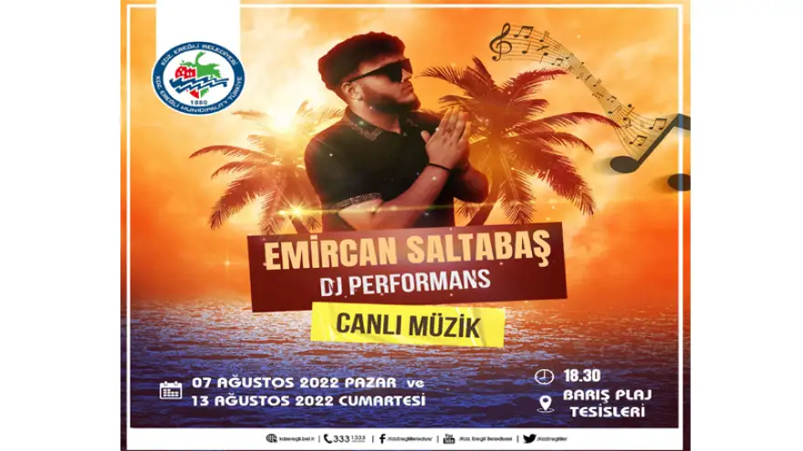 Barış Plajı’nda Hafta Sonu Müzik Var