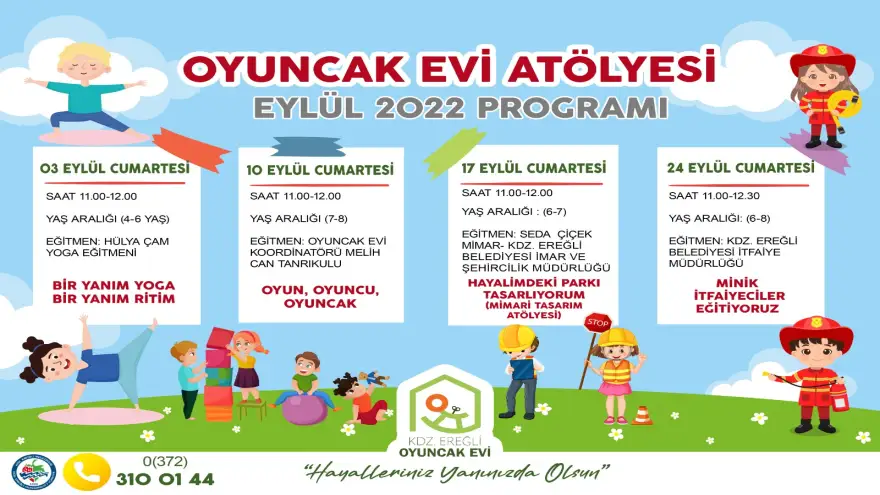 Oyuncak Evi, Eylül Ayı Programı Açıklandı