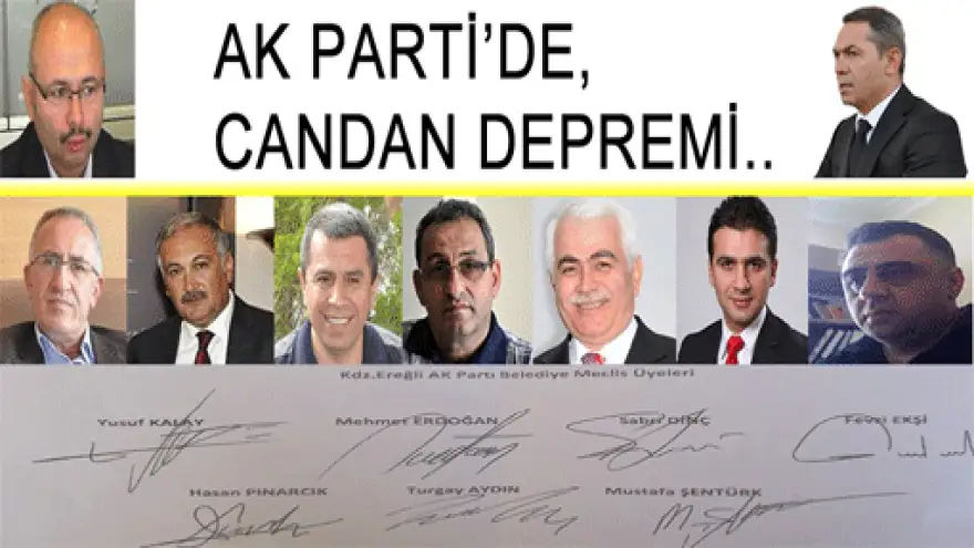 AK PARTİ'DE CANDAN DEPREMİ