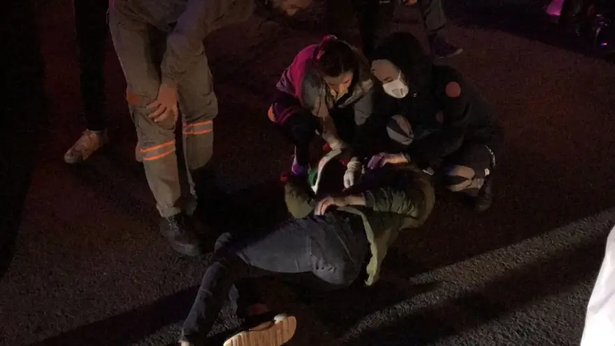 Motosiklet kazasında bir kişi yaralandı...