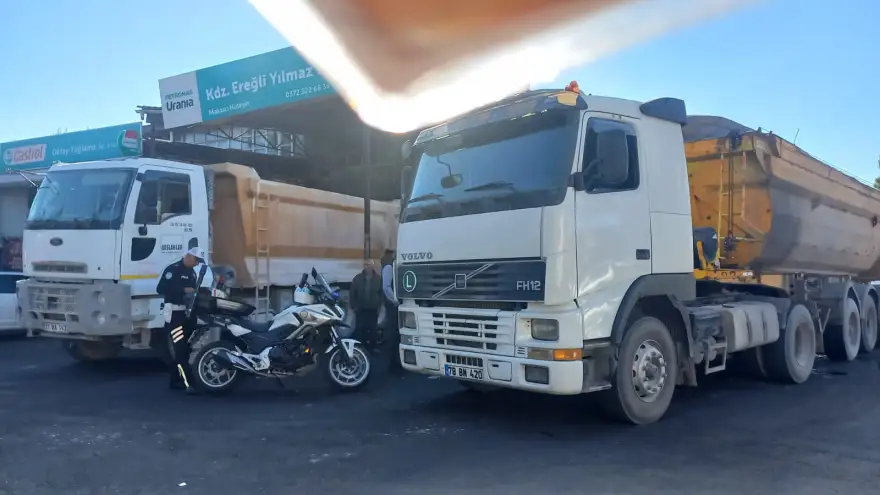 Kazaya sebebiyet veren kamyon ve sürücüsü bulundu...