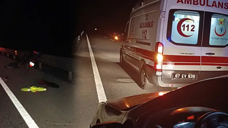 Motosiklet kazasında iki kişi ağır yaralandı...
