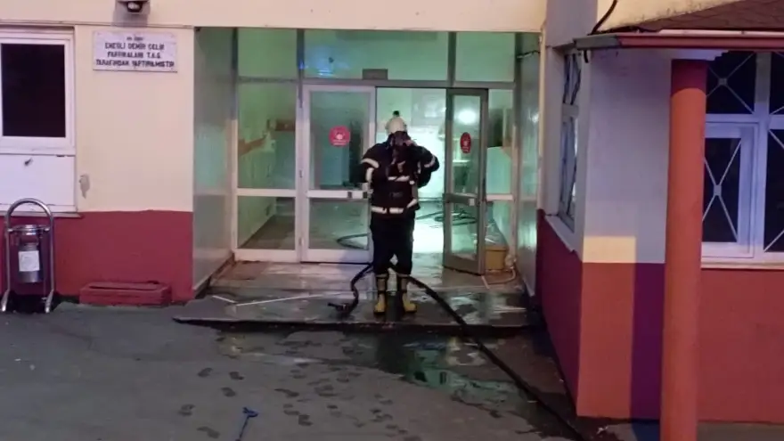 Cumhuriyet Ortaokulunda hareketli dakikalar yaşandı...