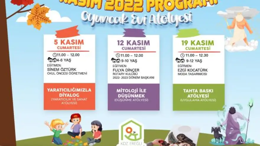 Oyuncak evi Kasım ayı programı açıklandı