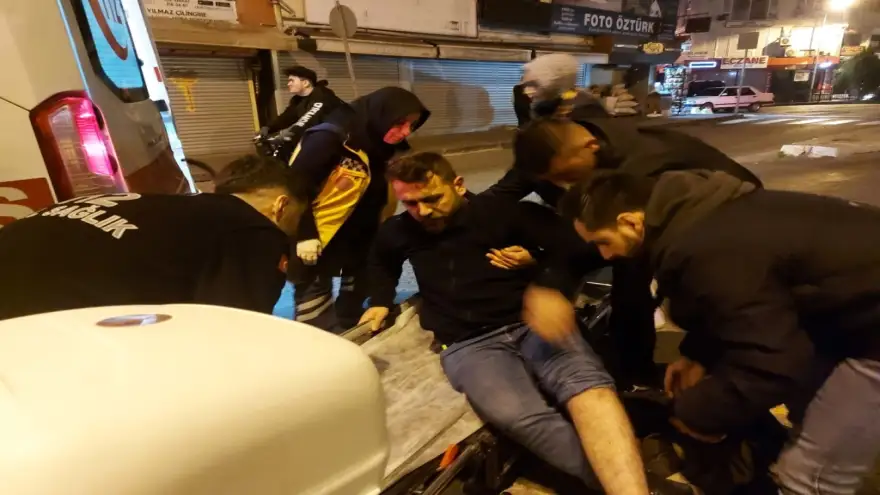 Mazgala düşmemek için motosiklete çarptı: 1 Yaralı