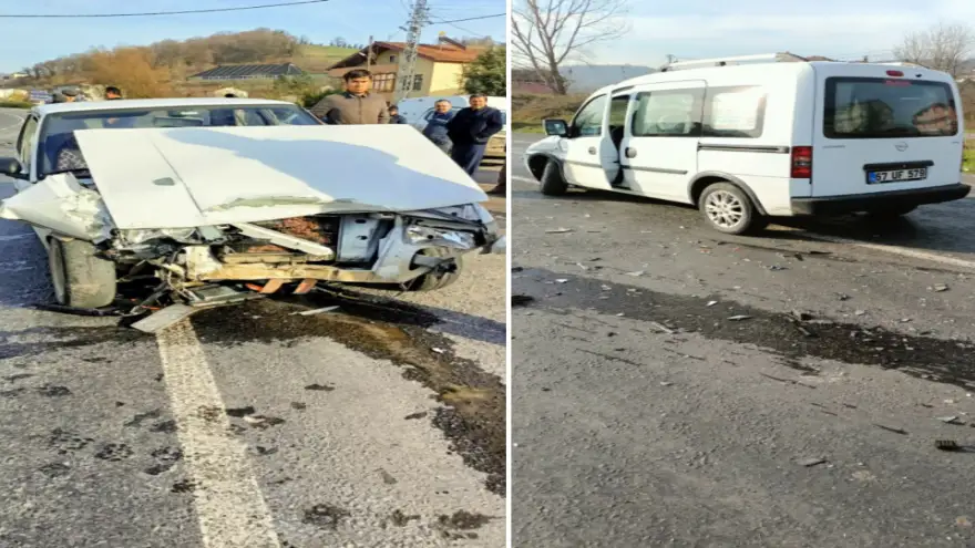 Trafik Kazası: 3 Yaralı