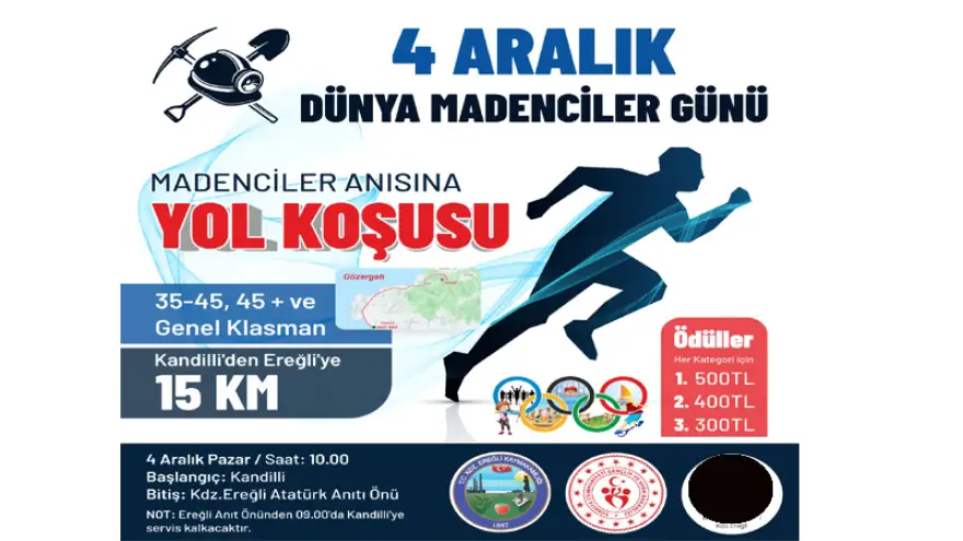 Ereğli’de Madenciler Anısına "Yol Koşusu" Yapılacak...