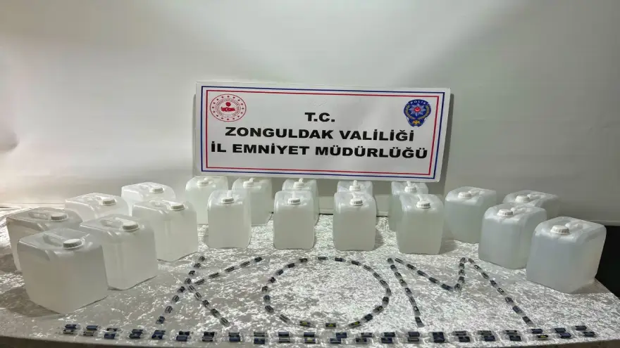Ereğli KOM'dan kaçak içki operasyonu...