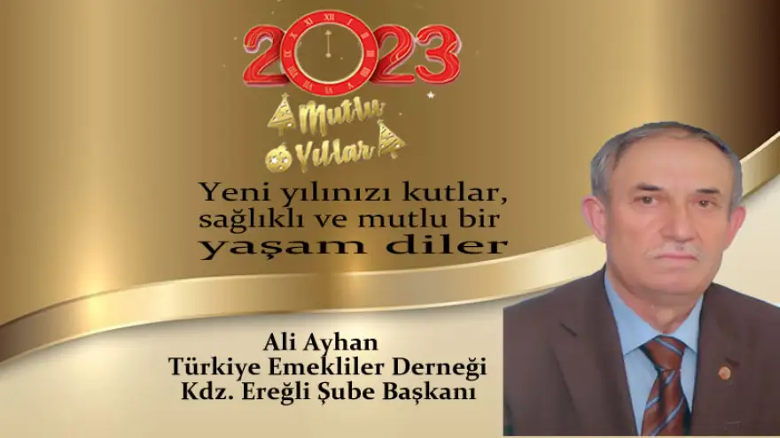 Yeni yılınızı kutlar, sağlıklı ve mutlu bir yaşam diler