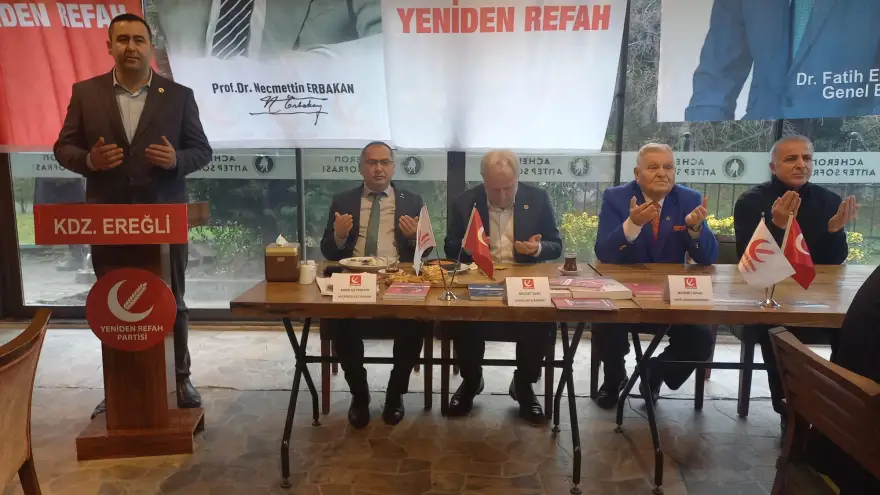 Ereğli Yeniden Refah Partisi basın toplantısı düzenledi...