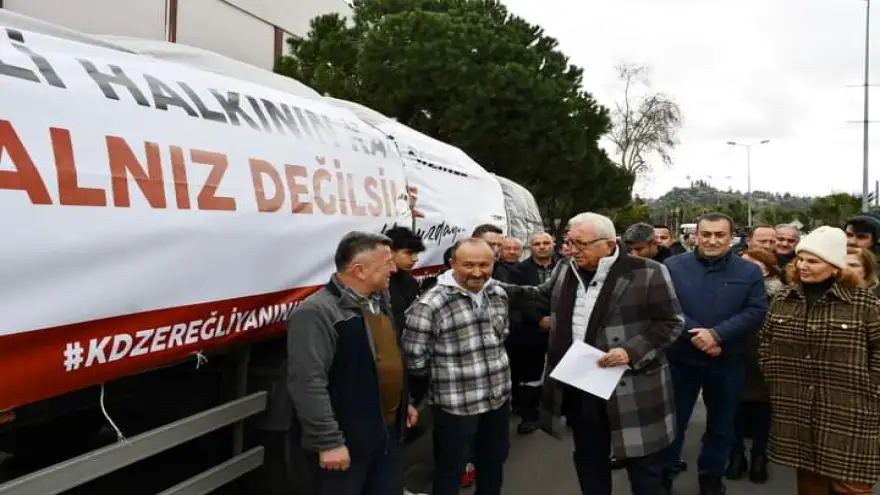 15.Yardım tırı yola çıktı...