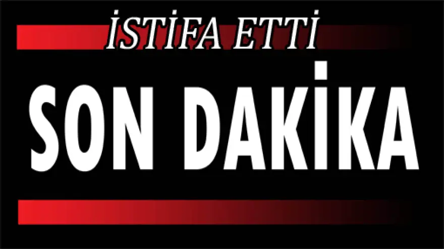 BELEDİYE'DE İSTİFA