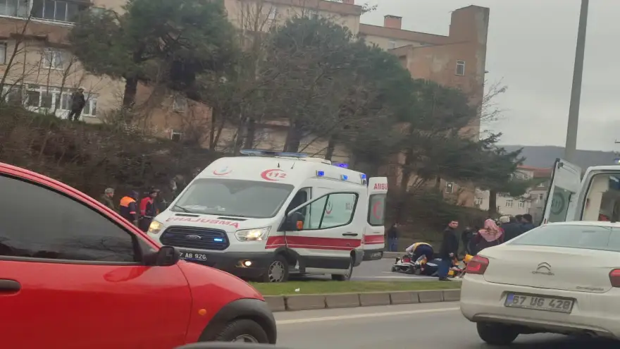 Ereğli'de aracın çarptığı yaya ağır yaralandı 