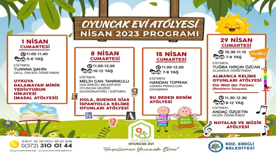 Oyuncak Evi Nisan Ayı Pprogramı