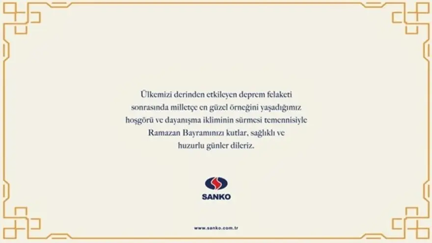 Ramazan Bayramınızı Kutlar, sağlıklı, huzurlu günler dileriz...