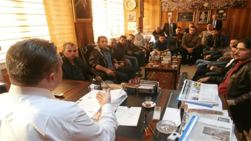 KARADON MÜESSESESİNDE ÇALIŞAN MADENCİLER, ALABAŞI ZİYARET ETTİ