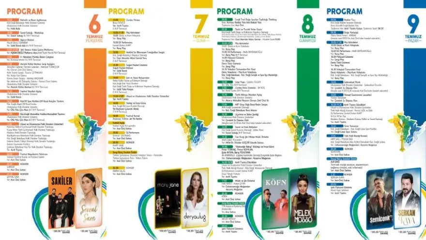 Kdz. Ereğli 23. Uluslararası Sevgi Barış Dostluk Kültür ve Sanat Festivali 6-7-8-9 Temmuz'da