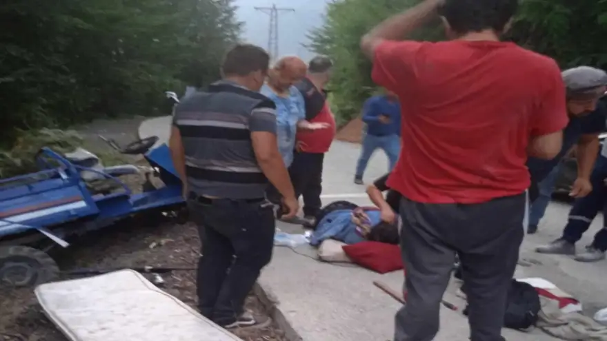 Alaplı'da patpat kazası: 4 Yaralı