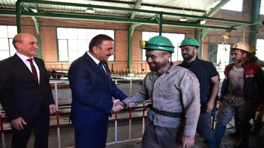 Vali Hacıbektaşoğlu TTK Kozlu Müessese Müdürlüğü’nü ziyaret etti...