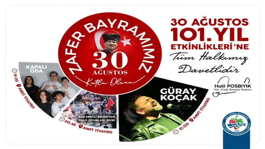 Kdz. Ereğli'de 30 Ağustos Çoşkusu