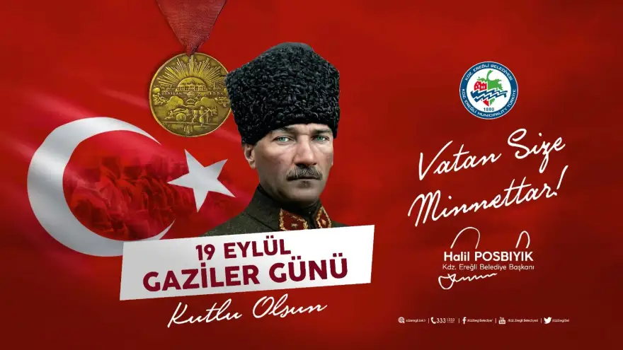 Başkan Posbıyık'tan Gaziler günü mesajı