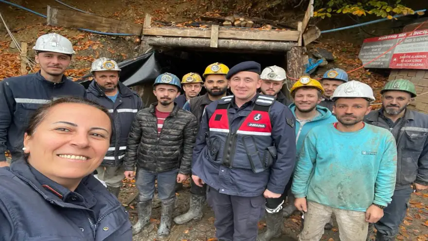 Jandarma madencileri kutladı 