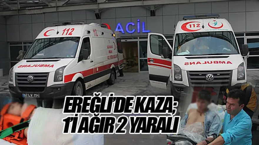 Plakasız motorları ile kaza yaptılar; 1'i ağır 2 yaralı