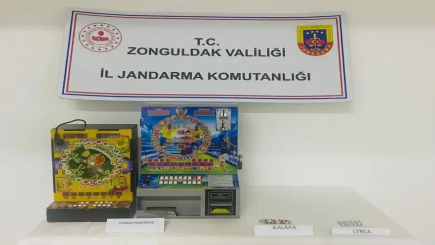 Kumar makinesi ve uyuşturucu hap operasyonu
