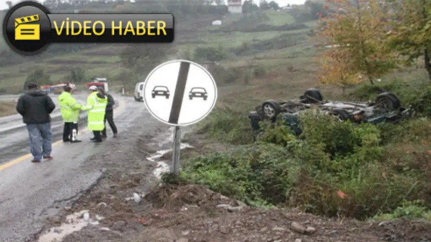 Takla atarak su kanalına uçtu; 1'i çocuk 3 yaralı