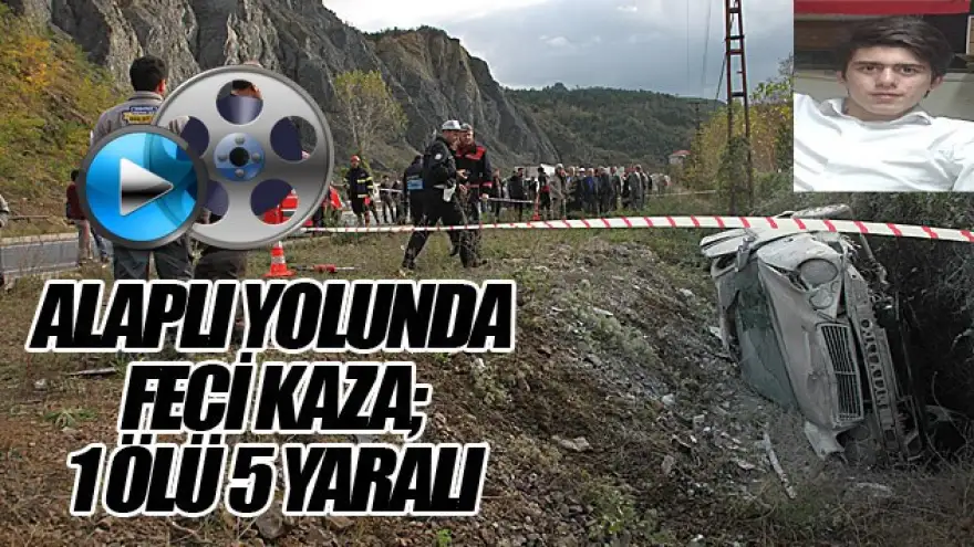 GÖKTEPE ALTINDA FECİ KAZA:1 ÖLÜ 5 YARALI