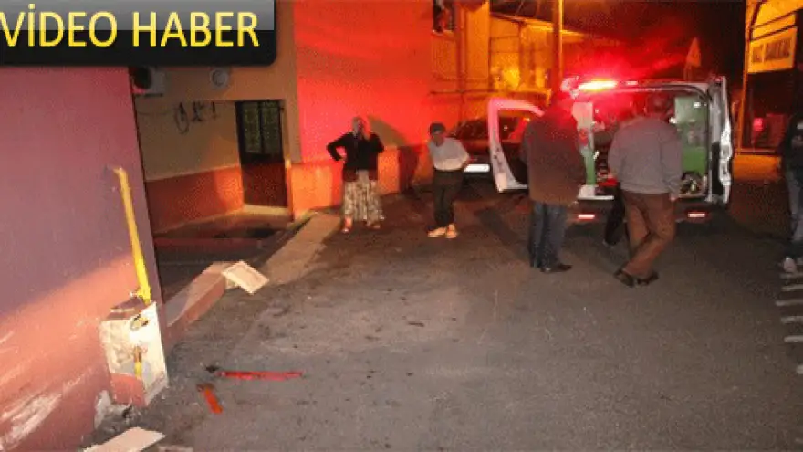 OTOMOBİL DOĞALGAZ VANASINI PATLATTI