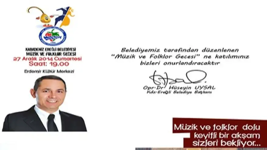 EREĞLİ HALKI DAVETLİ