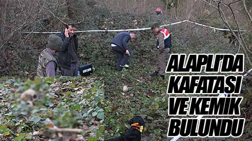 ALAPLI'DA KAFATASI VE KEMİK BULUNDU