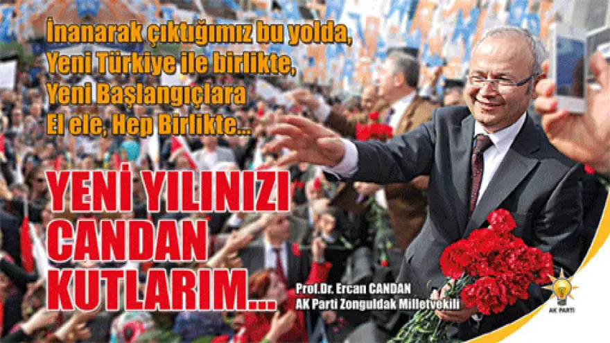 ZONGULDAK MİLLETVEKİLİ ERCAN CANDAN'IN YENİ YIL MESAJI