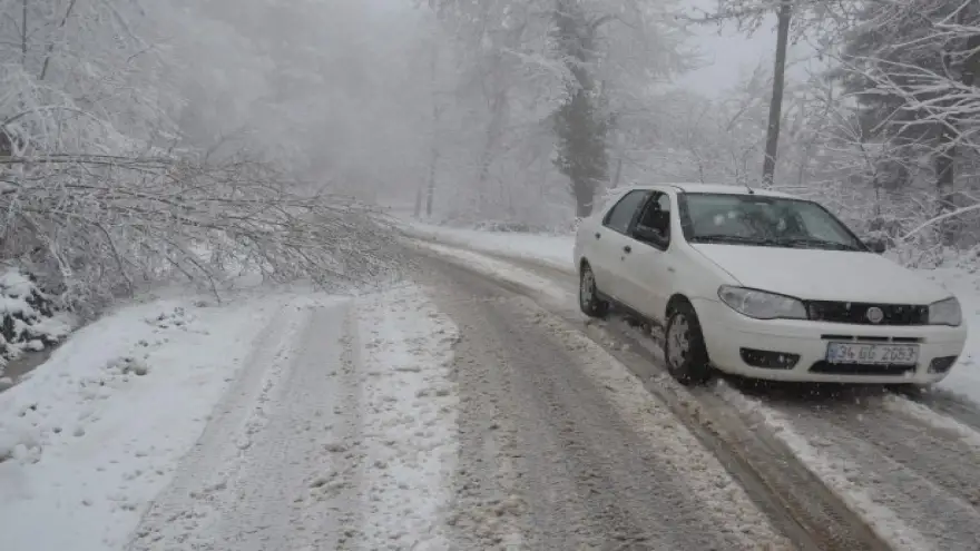 KAR YAĞIŞI ETKİLİ OLDU,7 KÖY YOLU ULAŞIMA KAPANDI