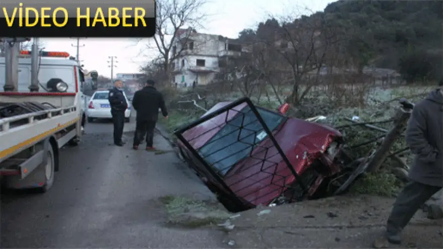 BUZLANMA VE KAZA:1 YARALI 