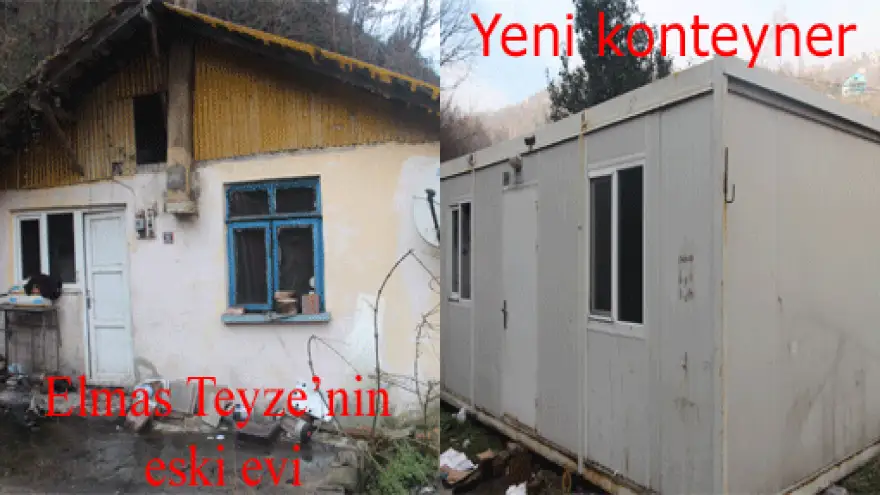 KOZLU BELEDİYESİNDEN ELMAS TEYZEYE YARDIM ELİ