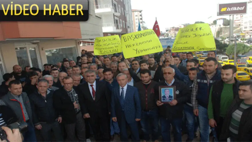 TAKSİCİLER'DEN CİVELEK'E DESTEK