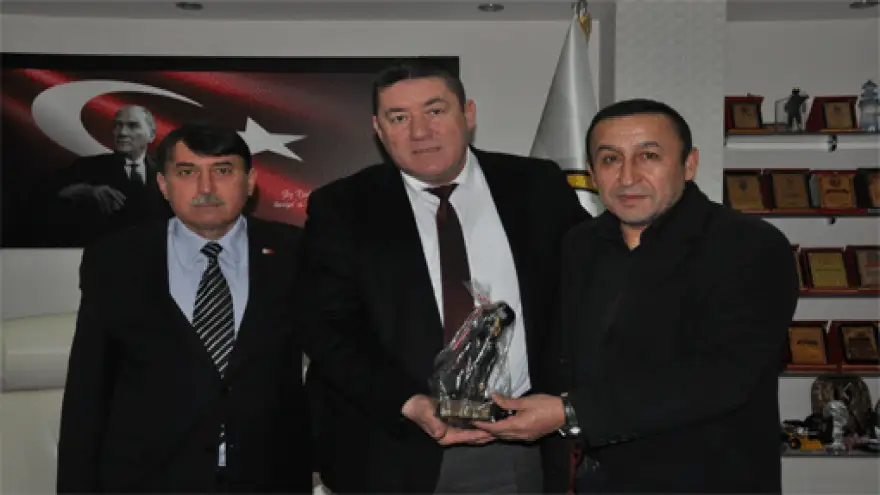 MADENCİ HEYKELİ HEDİYELİ TEŞEKKÜR ZİYARETİ