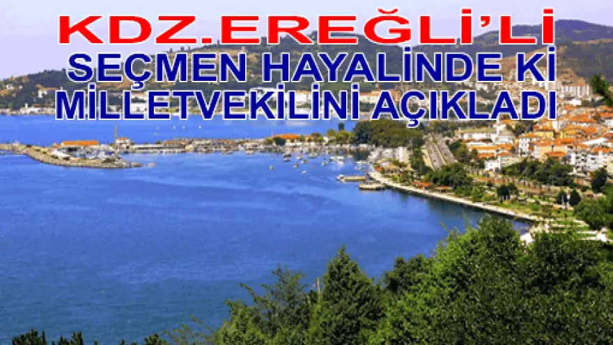 KDZ.EREĞLİLİ SEÇMEN HAYALİNDE Kİ MİLLETVEKİLİNİ AÇIKLADI