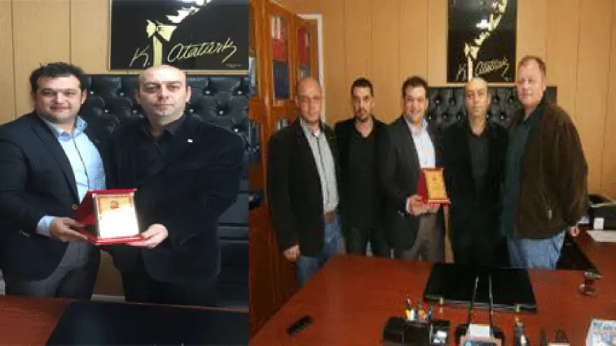 ERDEMİR TEKNİKERLER DERNEĞİNE TEŞEKKÜR PLAKETİ